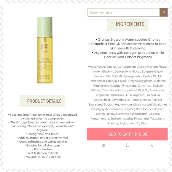 Pixi Skincare (spray and masks) - Picture 2 of 3